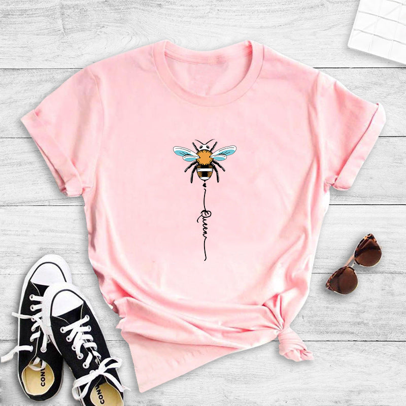 T-shirt pour femmes avec design créatif d'abeille Chic & Stil