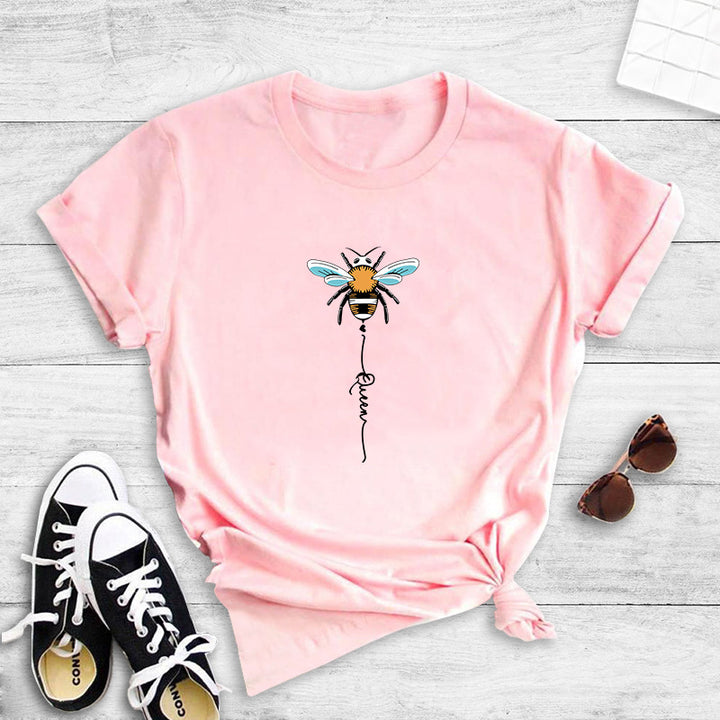 T-shirt pour femmes avec design créatif d'abeille Chic & Stil