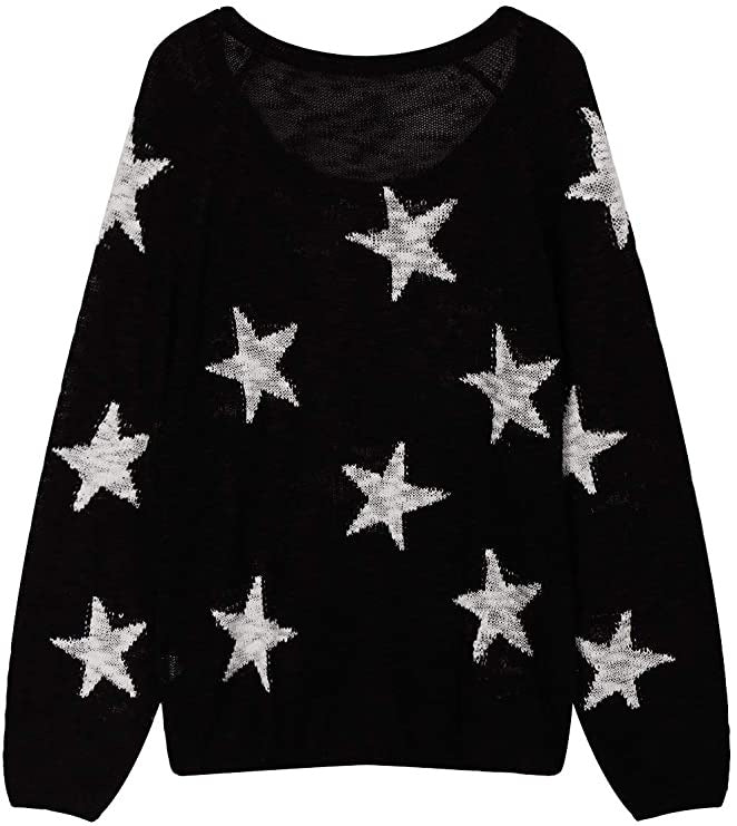 Chunky knit sweater for women with star pattern Lune London