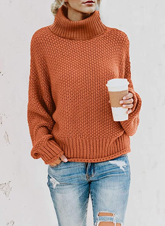 Women's sweater with high collar and structured weave Lune London