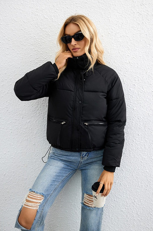 Lune London | Stand Collar Loose Puffer Jacket