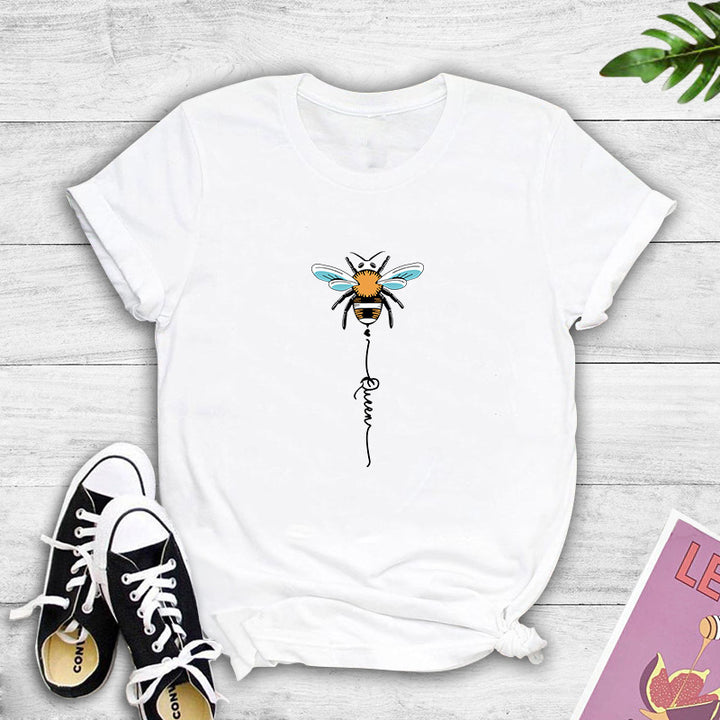 T-shirt pour femmes avec design créatif d'abeille Chic & Stil