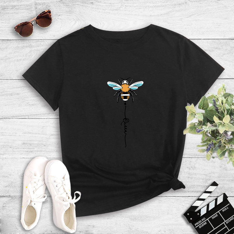 T-shirt pour femmes avec design créatif d'abeille Chic & Stil