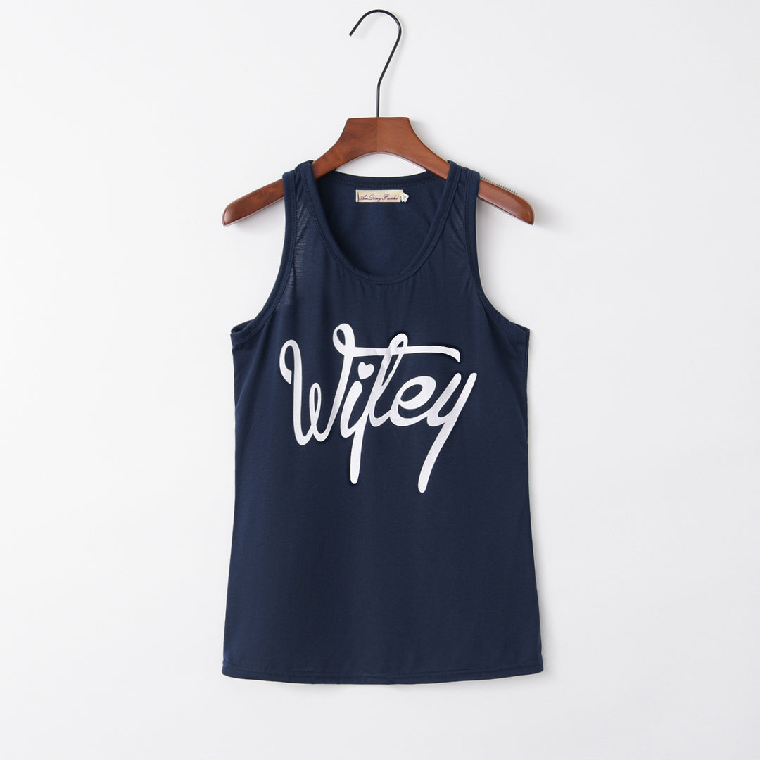 Débardeur pour femmes avec des lettrages tendance Chic & Stil
