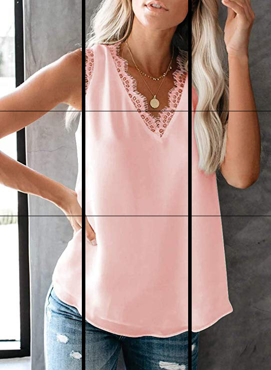 Women’s blouse with elegant lace insert Lune London