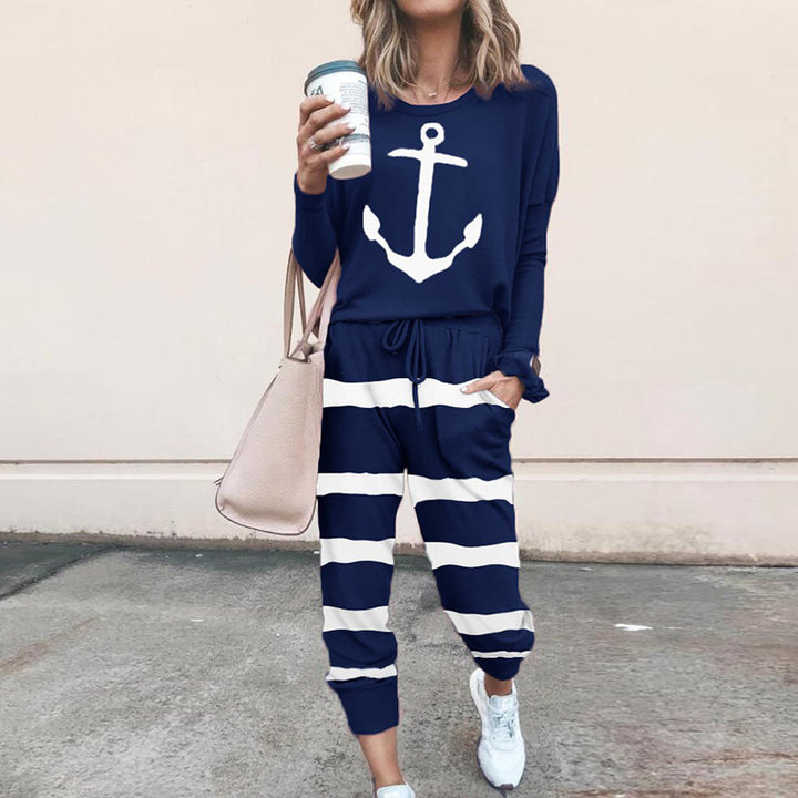 Women's jogging set with star print and elastic waistband Lune London