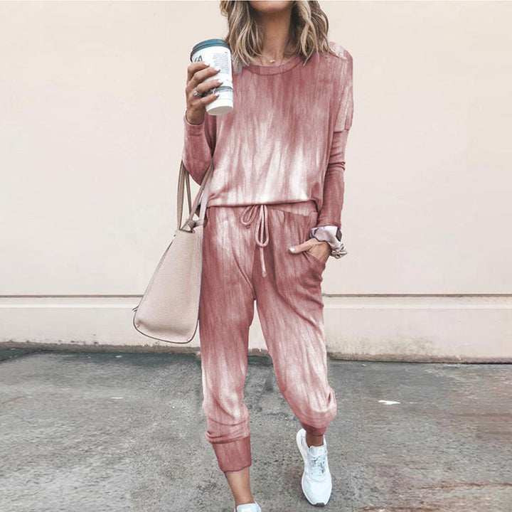 Women's jogging set with star print and elastic waistband Lune London