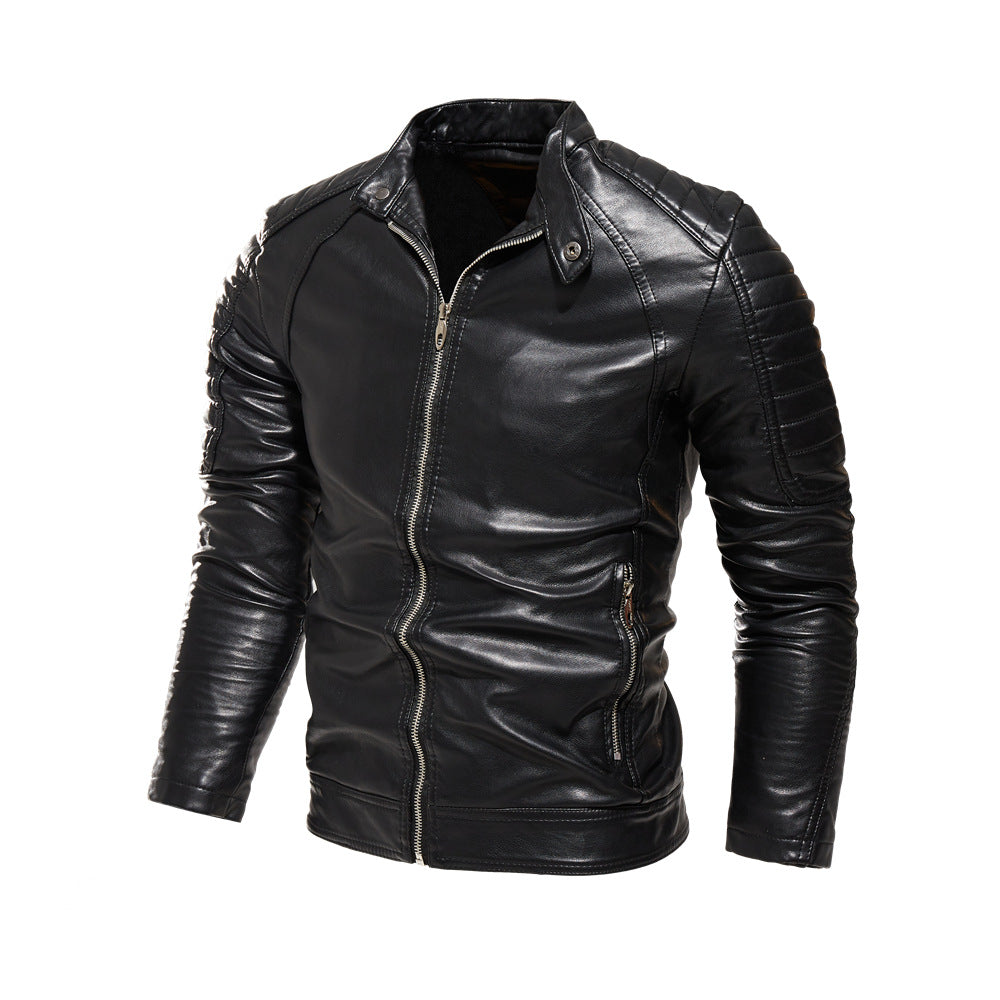 Stylish leather jacket for men with unique details Lune London