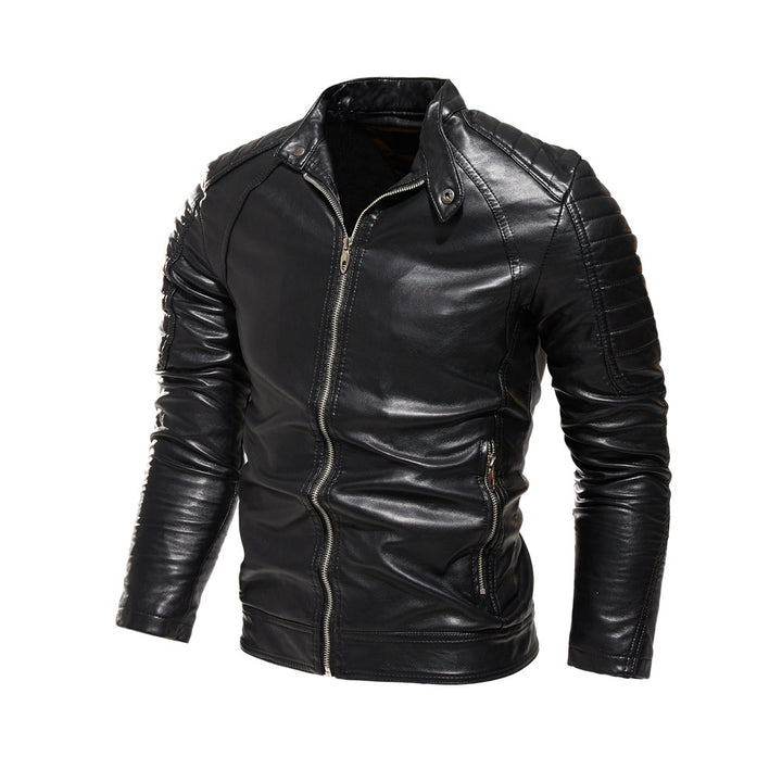 Stylish leather jacket for men with unique details Lune London
