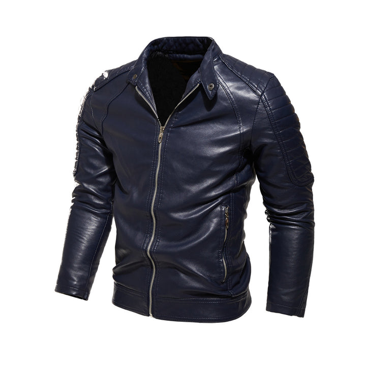Stylish leather jacket for men with unique details Lune London