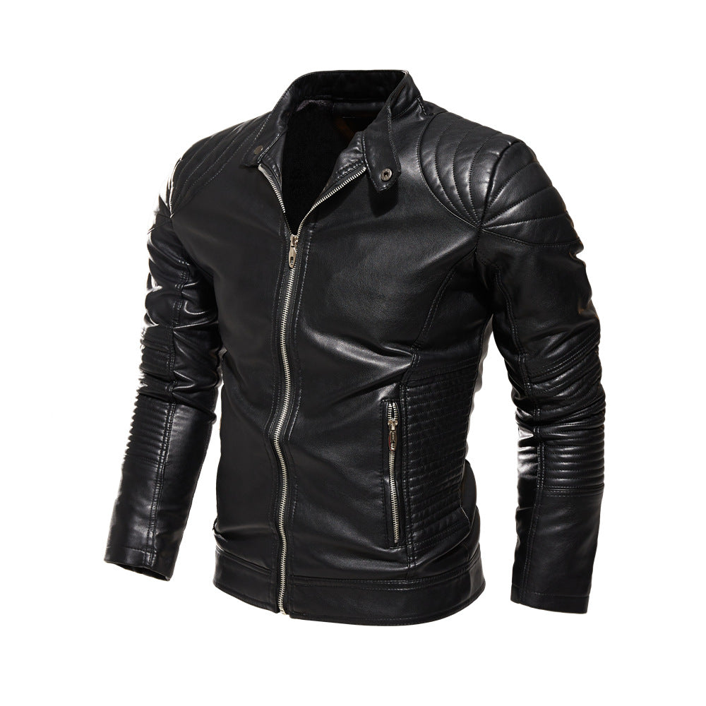 Veste de moto pour hommes en cuir de haute qualité Chic und Stil