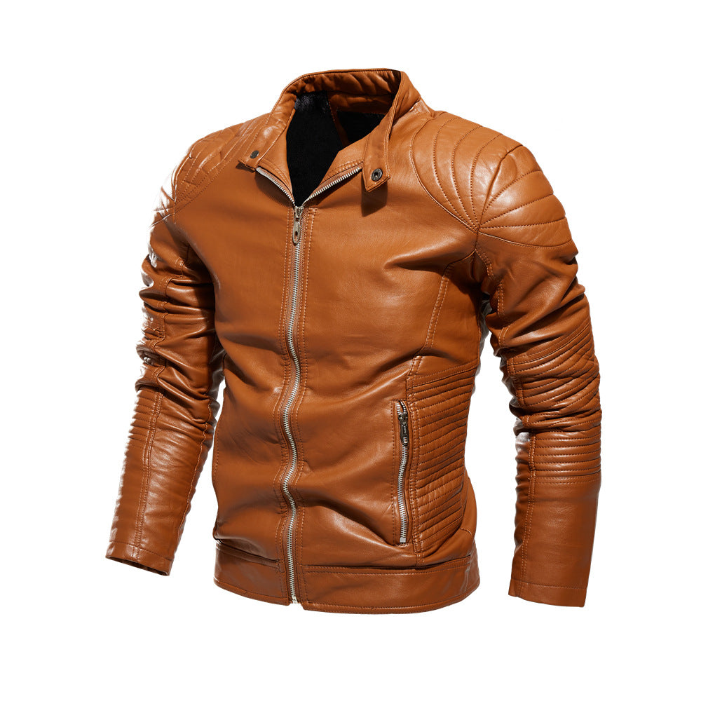Veste de moto pour hommes en cuir de haute qualité Chic und Stil
