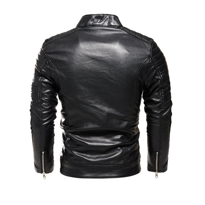 Stylish leather jacket for men with unique details Lune London