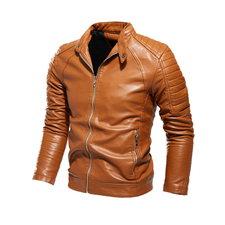 Stylish leather jacket for men with unique details Lune London