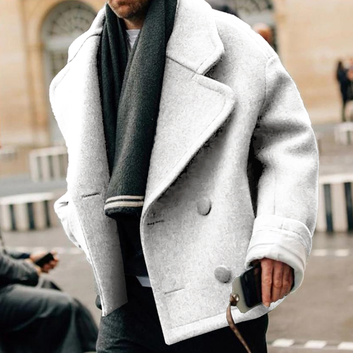 Lune London | Short Wool Coat Loose Fit For Men Ideal for All Seasons
