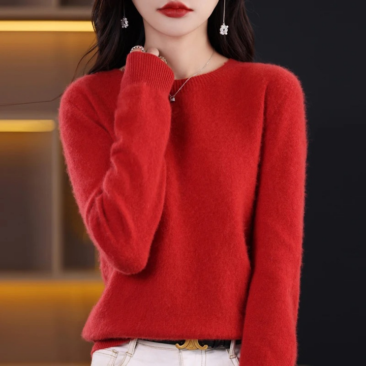 Lune London | Women's Sweater - Cashmere Round Neck Soft Luxury Warm Sweater