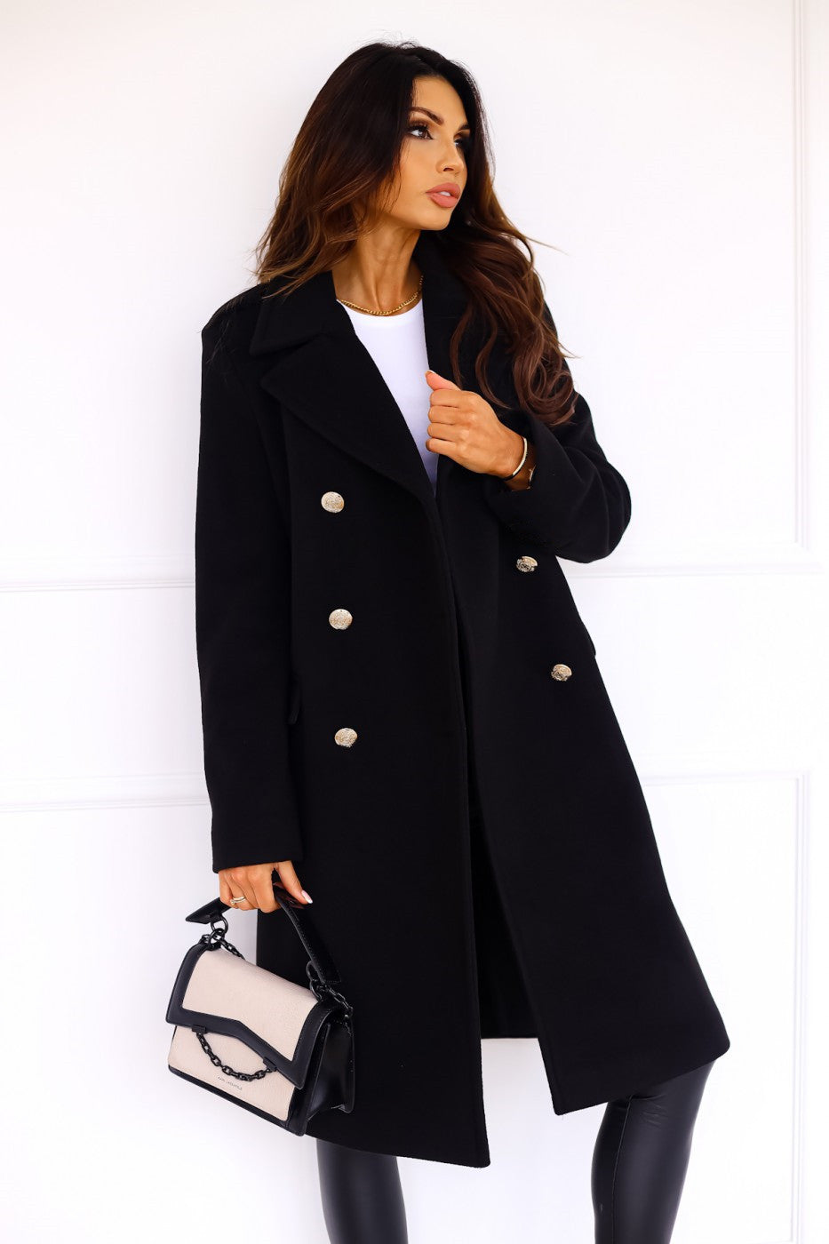 Lune London | Coat - Double-breasted - Wool blend - Tailored fit - Classic width lapels