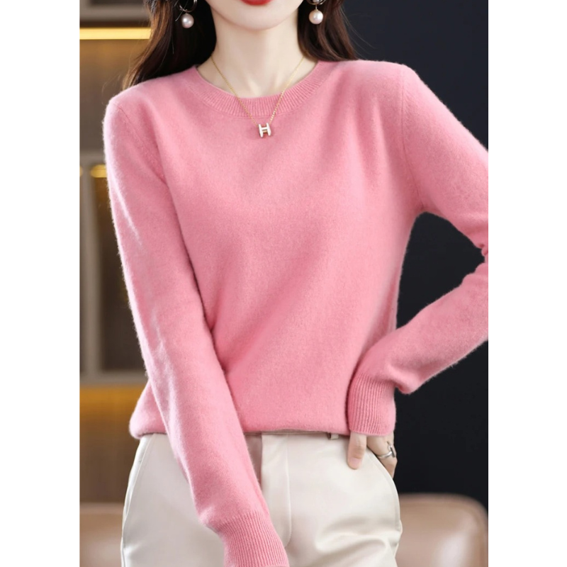 Lune London | Women's Cashmere Sweater Classic Round Neck Soft Stylish