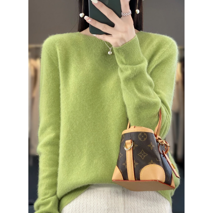 Lune London | Cashmere Pullover Women Stylish Round Neck, Soft & Comfortable
