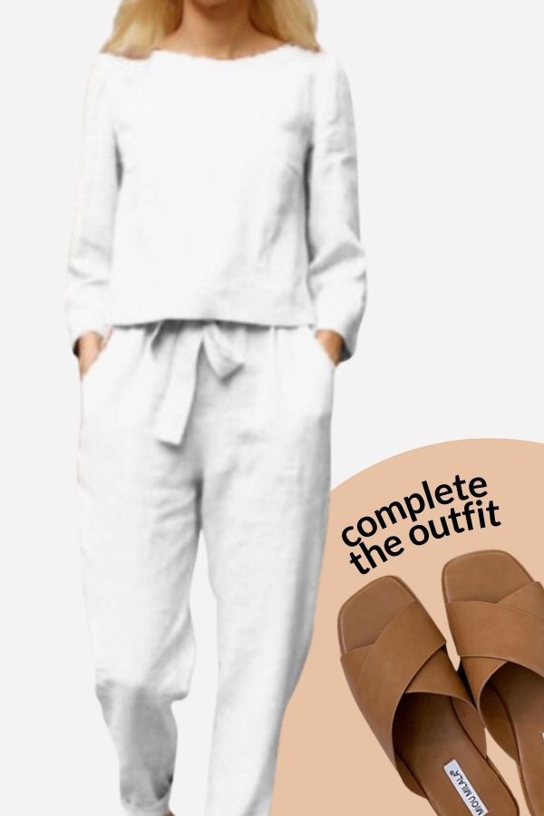 Lune London | Solid Color Linen Two-Piece