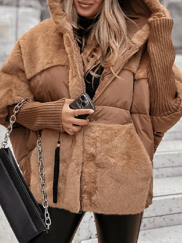 Lune London | Winter Jacket - Relaxed Fit - Quilted Jacket Lined with Fur Details