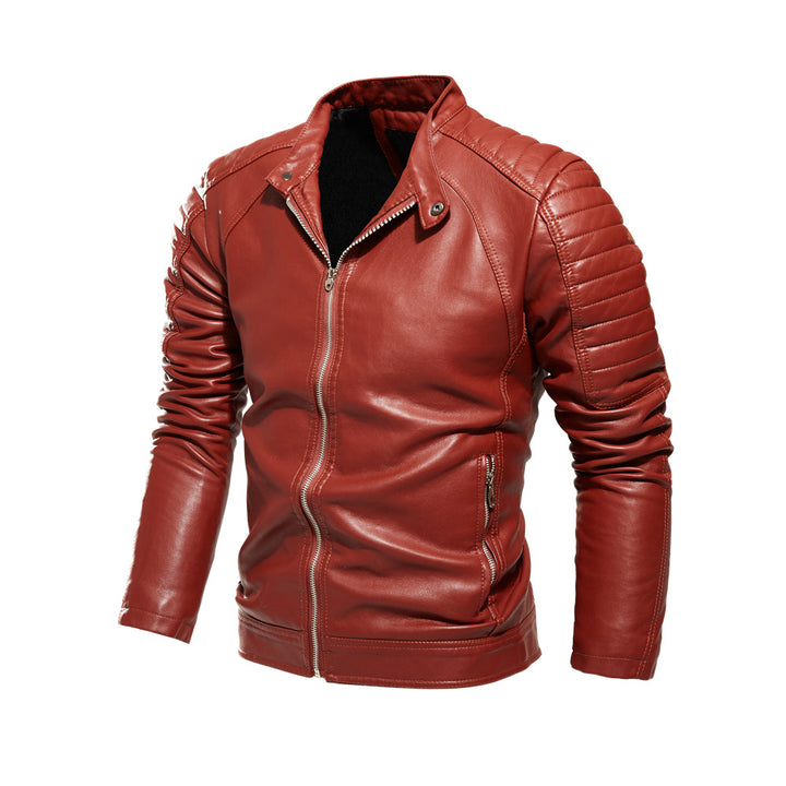 Stylish leather jacket for men with unique details Lune London