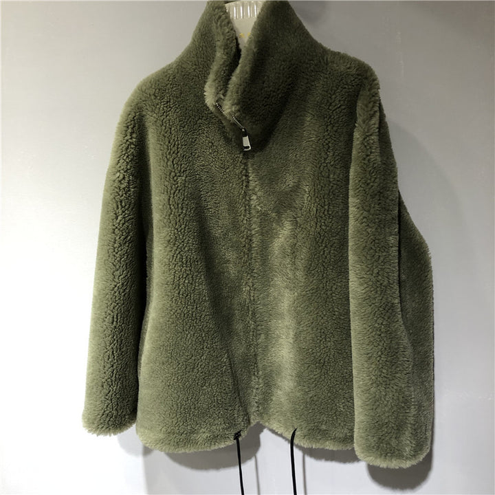 Women's comfortable and cozy fleece jacket with high collar Lune London