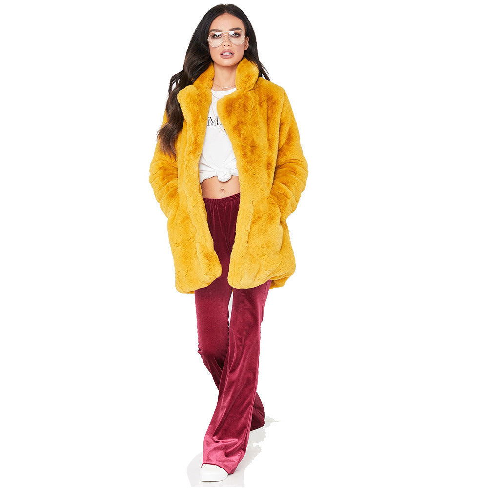 Ladies Luxurious Oversized Plush Jacket Lune London