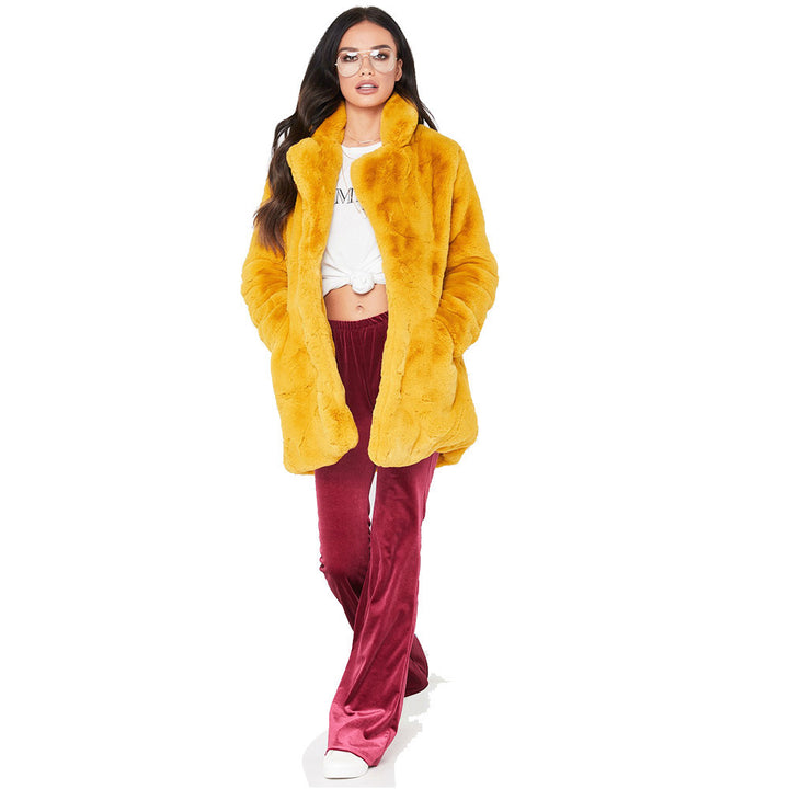 Ladies Luxurious Oversized Plush Jacket Lune London