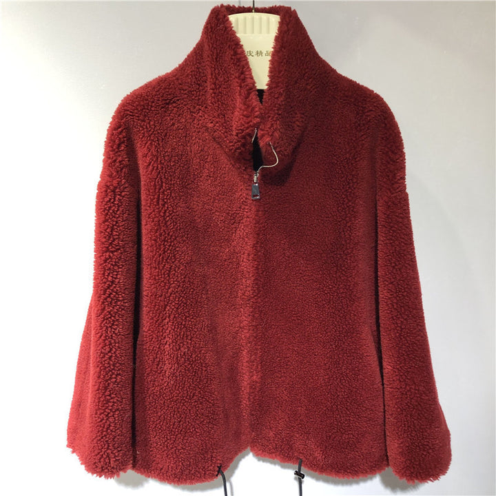 Women's comfortable and cozy fleece jacket with high collar Lune London
