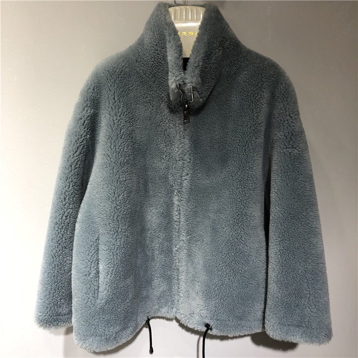 Women's comfortable and cozy fleece jacket with high collar Lune London