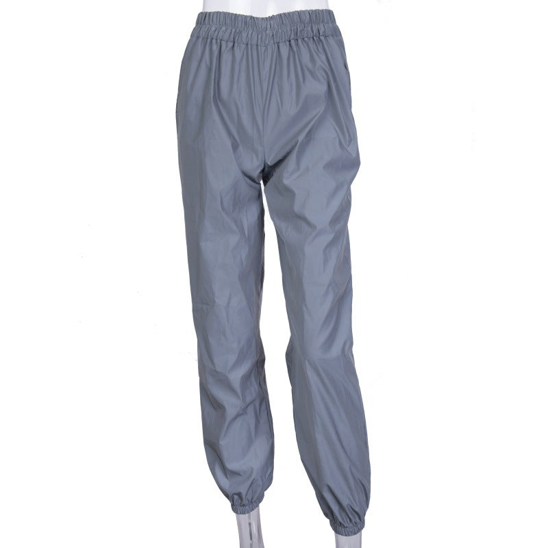 Pantalons décontractés pour femmes avec poches latérales et taille élastique Lune London