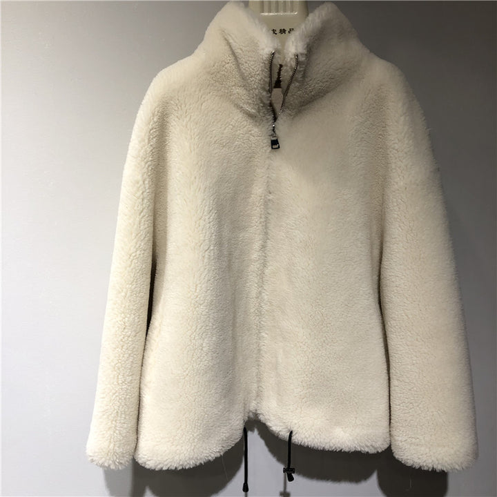 Women's comfortable and cozy fleece jacket with high collar Lune London