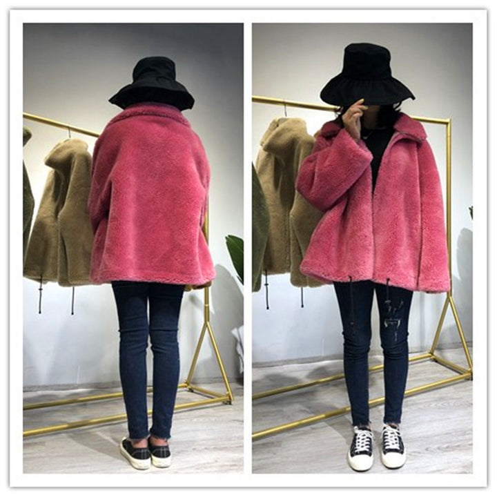 Women's comfortable and cozy fleece jacket with high collar Lune London