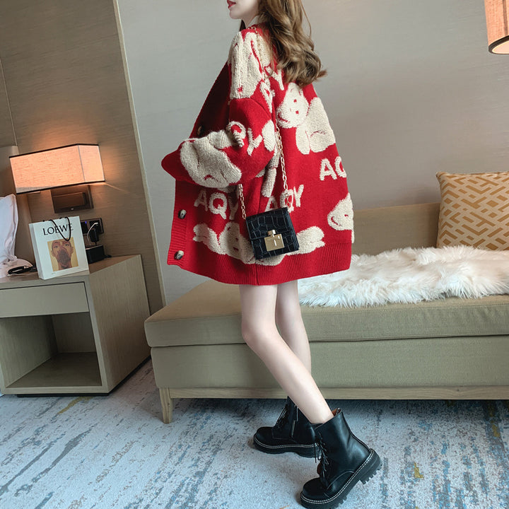 Gilet femme avec motif ludique et grandes poches Chic & Stil