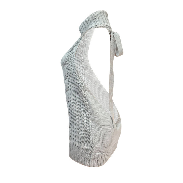 Knit dress for women with stand-up collar and side zipper Lune London