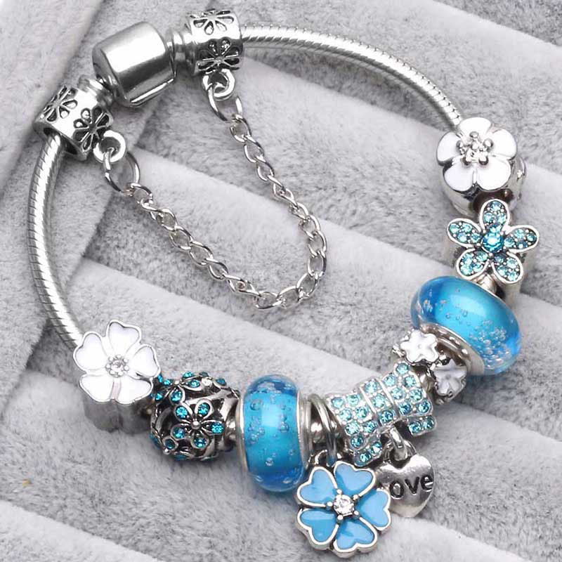 Lune London | Peach Blossom Charm Bracelet