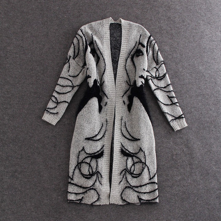 Knitted dress for women with artistic design and elegant silhouette Lune London