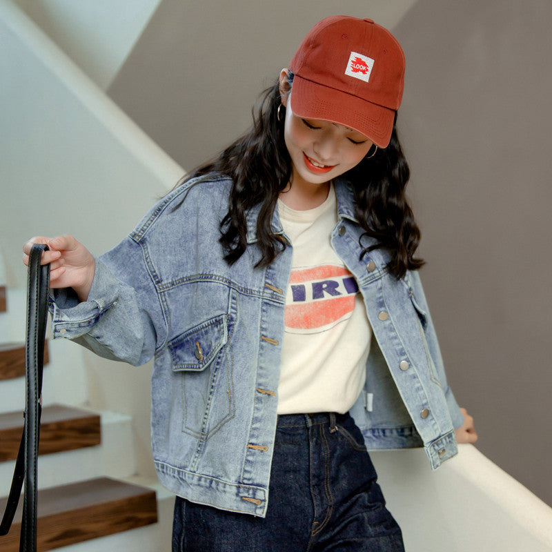 Veste en jean surdimensionnée pour femmes au style décontracté Chic & Stil