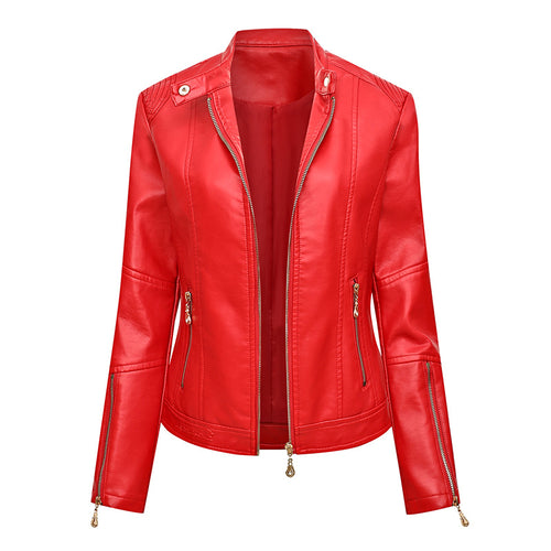 Ladies elegant faux leather jacket Lune London
