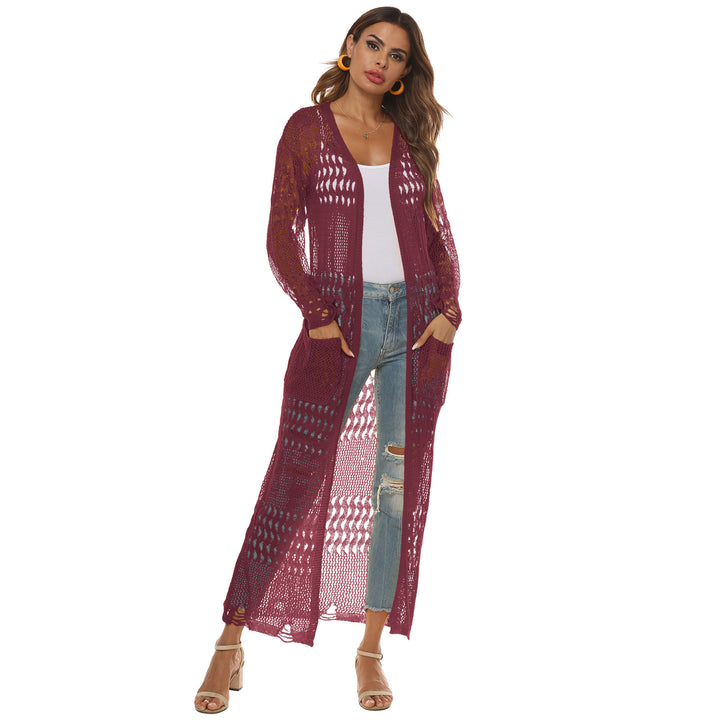 Women Lightweight Long Knit Duster Cardigan Lune London