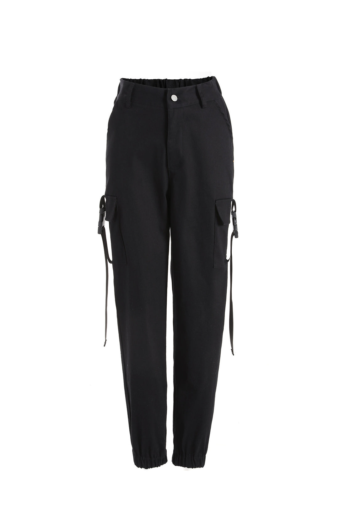 Women’s cargo pants with elastic waist and practical side pockets Lune London