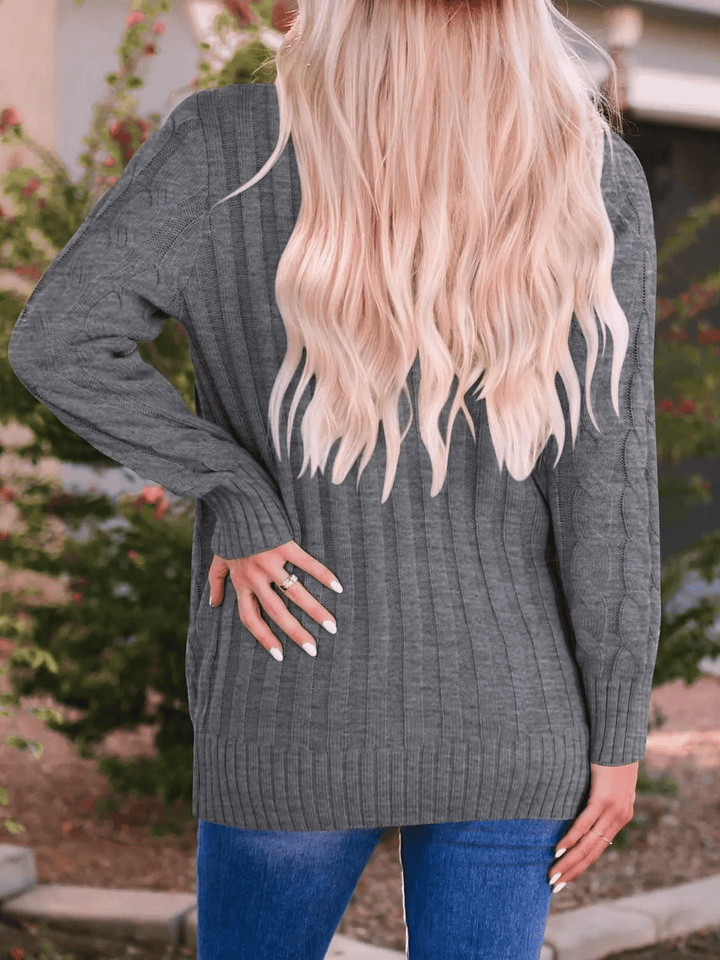 Lune London | Open Knit Cardigan with Cable Pattern