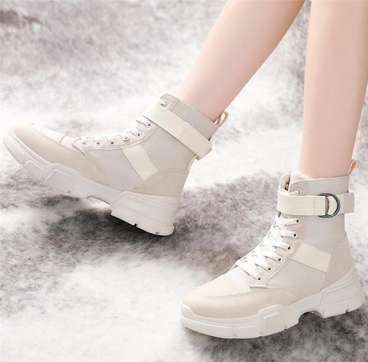 Lune London | High canvas motorcycle boots