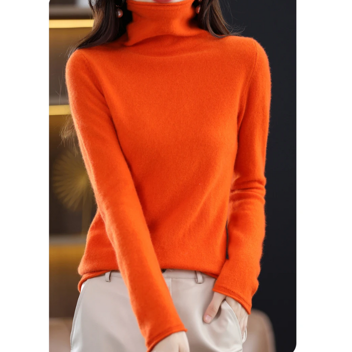 Lune London | Luxe Cashmere Pullover Women Soft Roll Neck Sweater Warm & Stylish