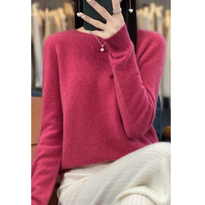Lune London | Cashmere Pullover Women Stylish Round Neck, Soft & Comfortable
