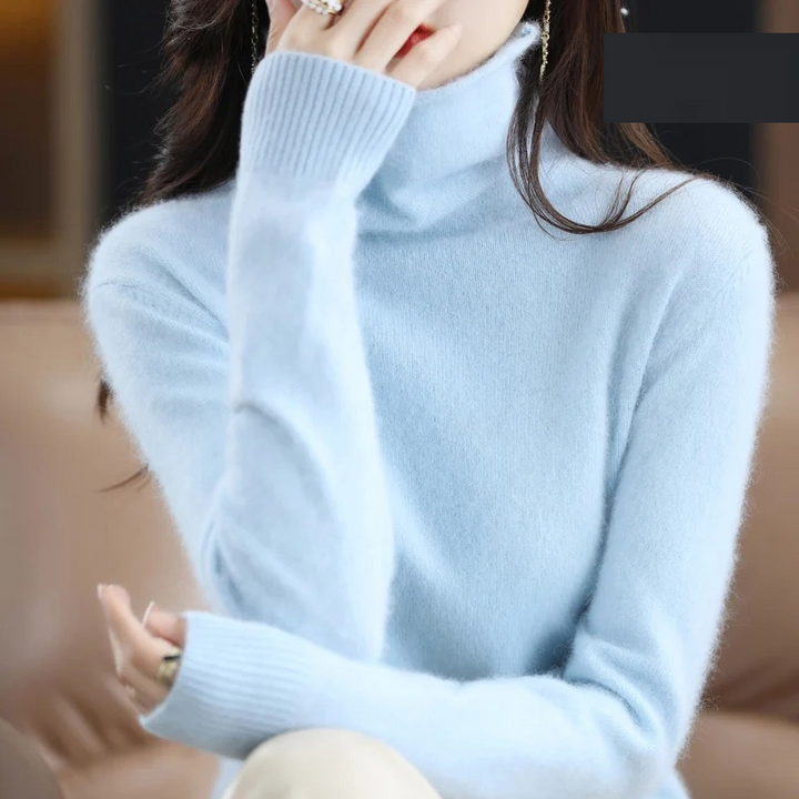 Lune London | Cashmere Pullover Women Soft Turtleneck Sweater Warm & Luxurious Design