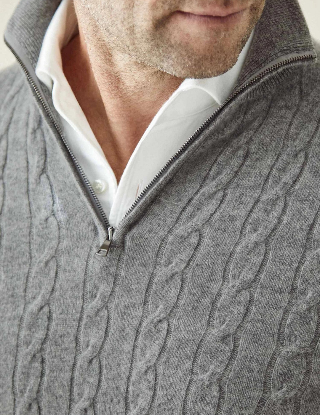Lune London | Twisted knit sweater with zipper - Elegant sweater for work and leisure