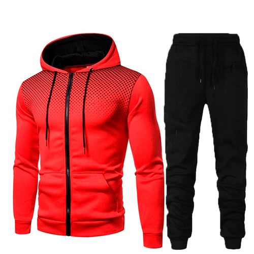 Men's hoodie and jogging pants set with breathable inserts Lune London