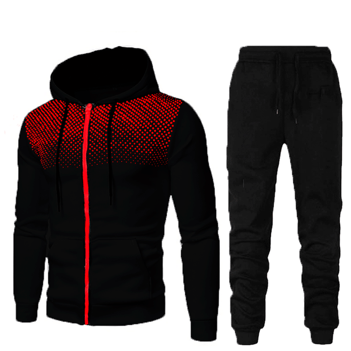 Men's hoodie and jogging pants set with breathable inserts Lune London